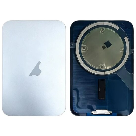 Originele Pulled achterkant met wireless charging voor iPhone 17 Pro Zilver