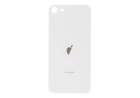 Glazen achterkant voor iPhone SE 2022 sterrenlicht/wit