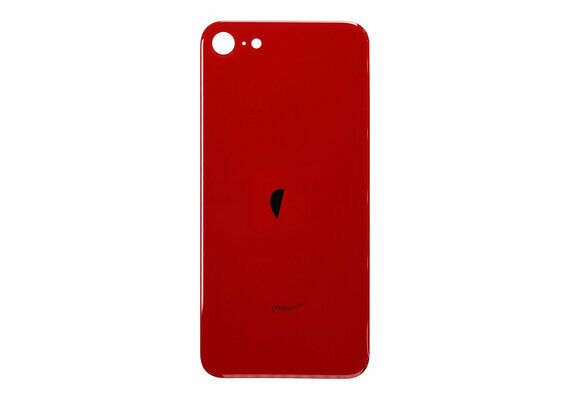 Glazen achterkant voor iPhone SE 2022 rood