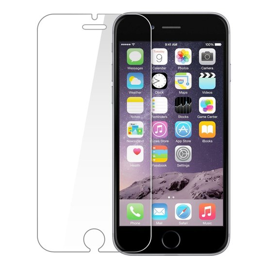 Tempered glass screenprotector voor iPhone 6, 6s, 7 en 8