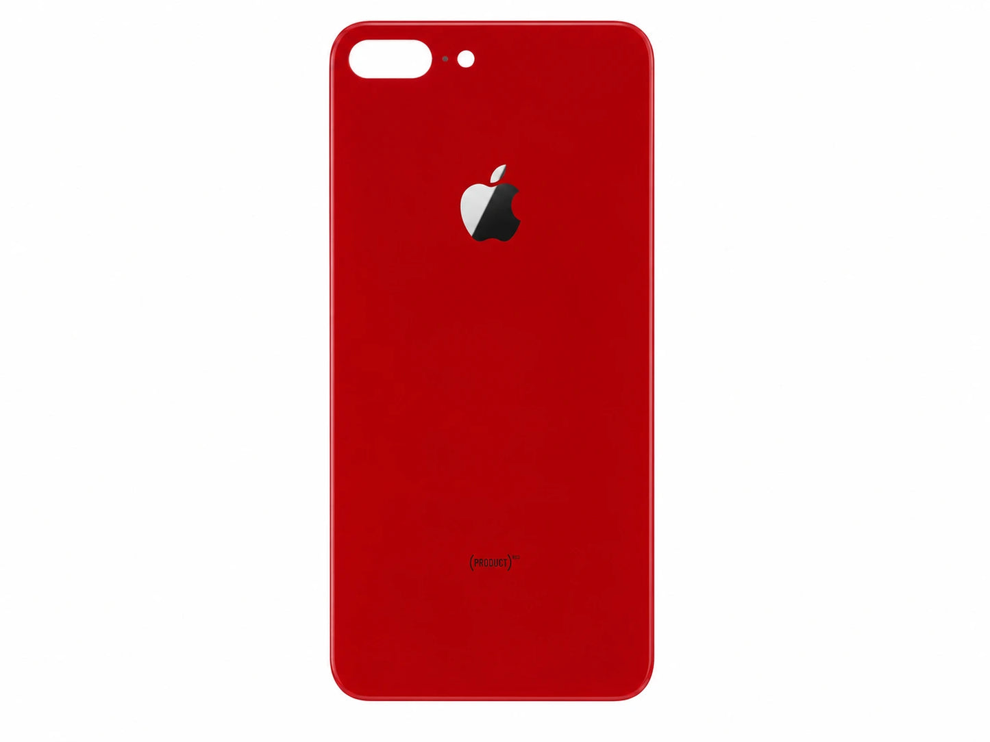 Glazen achterkant iPhone 8 Plus rood