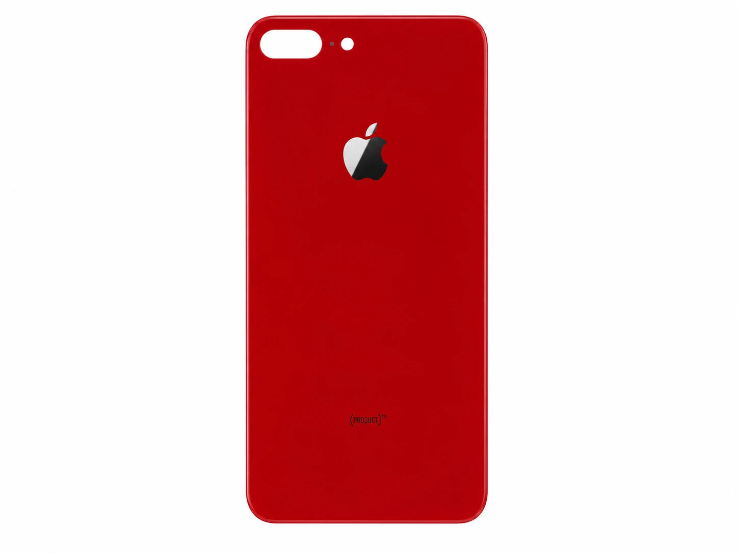 Glazen achterkant iPhone 8 Plus rood