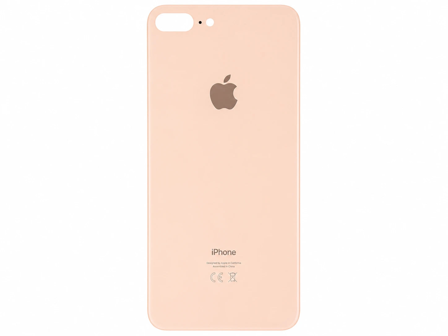 Glazen achterkant iPhone 8 Plus rose gold