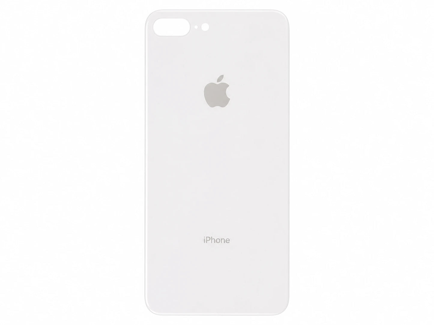 Glazen achterkant iPhone 8 Plus wit