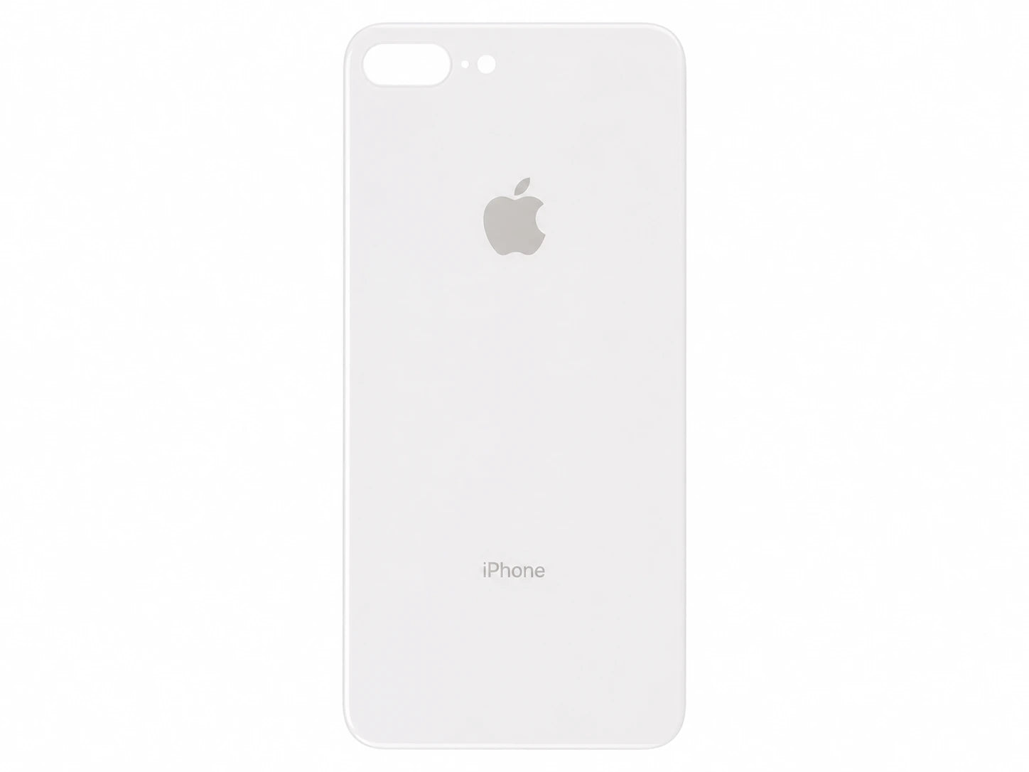 Glazen achterkant iPhone 8 Plus wit