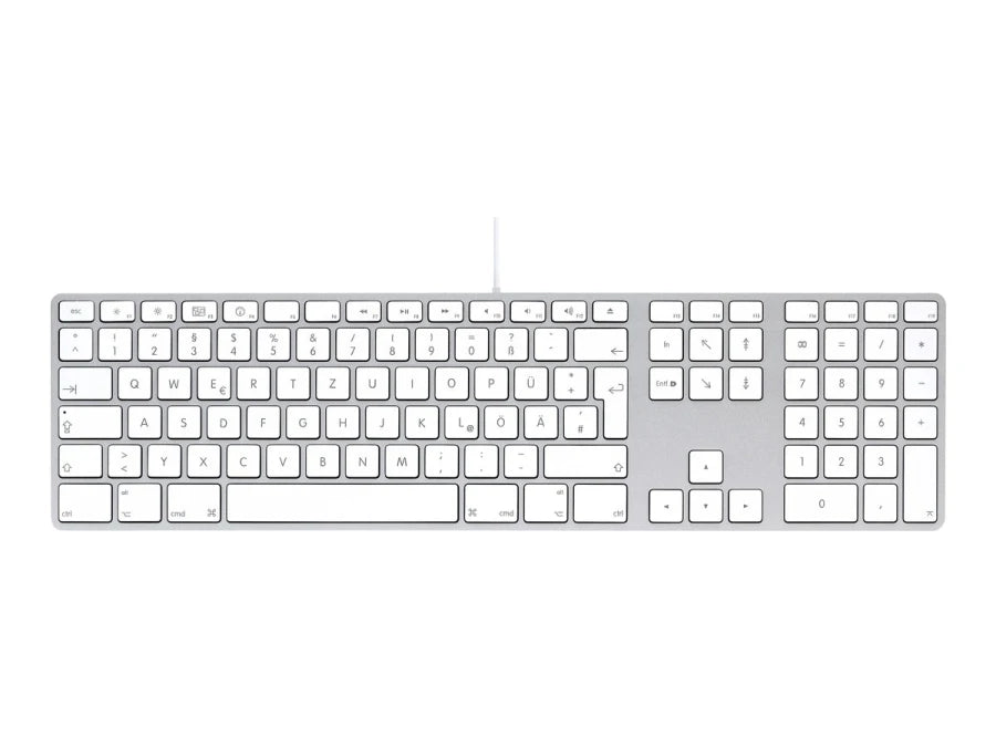 Apple bedraad toetsenbord A1243 met numeriek gedeelte QWERTZ DE