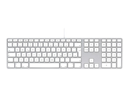 Apple bedraad toetsenbord A1243 met numeriek gedeelte QWERTZ DE