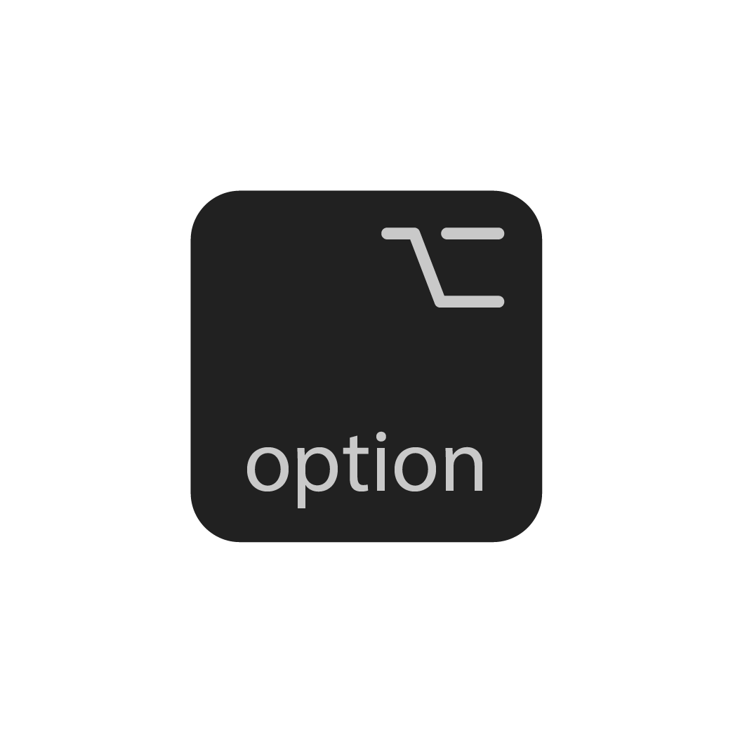 Toets ALT / Option (Links)