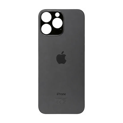 Glazen achterkant / back cover glas voor Apple iPhone 14 Pro Max space zwart