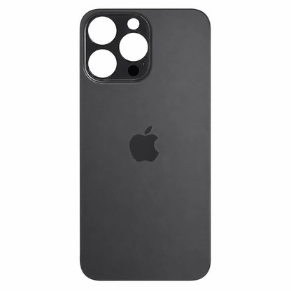 Glazen achterkant / back cover glas voor Apple iPhone 14 Pro space zwart