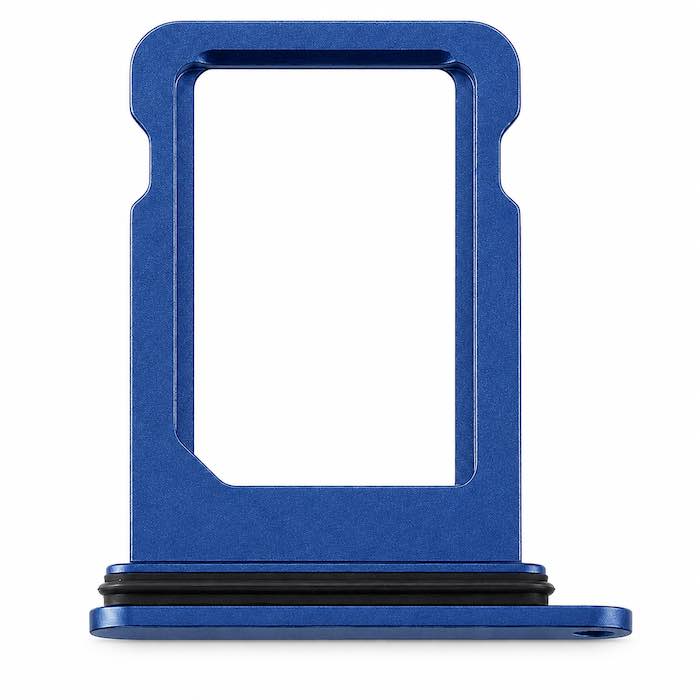 Simkaarthouder voor iPhone 12 mini en 13 mini blauw