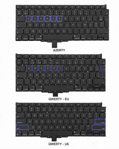 Keyboard / toetsenbord voor MacBook Air 13-inch A2337 M1 overview