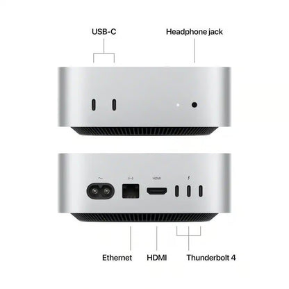 Mac mini M4 (2024) 24GB 256GB zilver A-Grade refurbished - foto 2