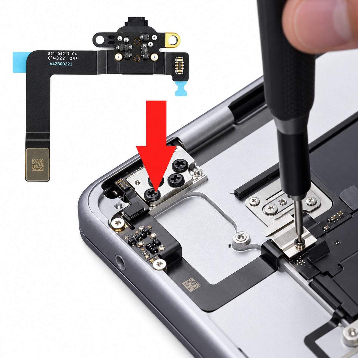 Audio jack / koptelefoon aansluiting voor Apple MacBook Air 15" A2941 (M2) | A3114 (M3)