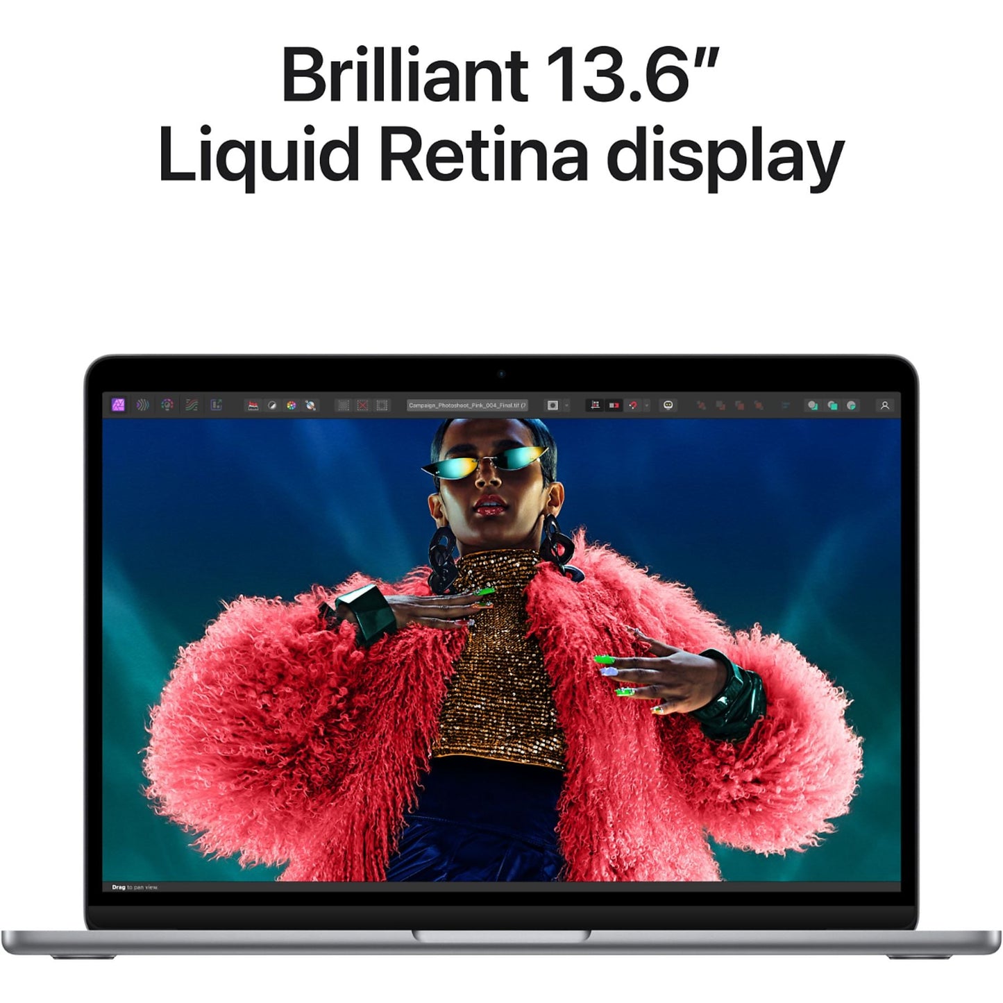 A-Grade (nieuwstaat) Macbook Air 13-inch M3 8C CPU - 10C GPU - 16GB RAM - SSD 512GB - 2024 - QWERTY NL - Space Grey