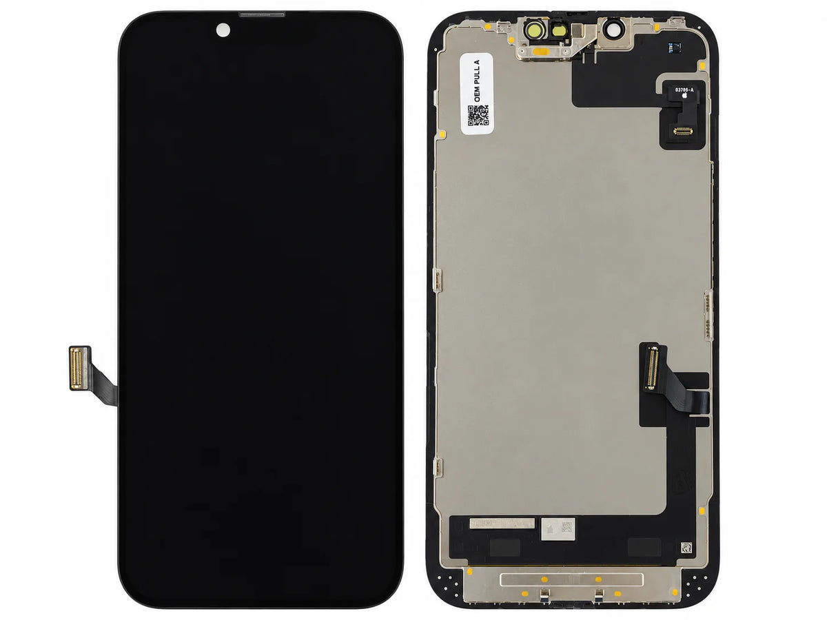 OLED scherm geschikt voor iPhone 14 / 16e – pulled origineel met lichtsensor-flexkabel