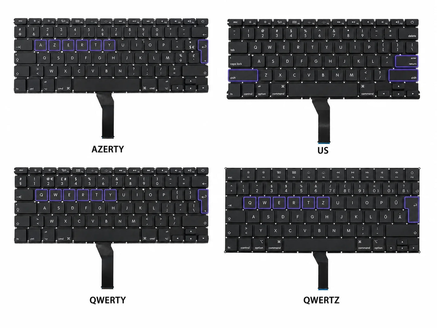 Keyboard / toetsenbord voor Apple MacBook Air 13-inch A1369 en A1466