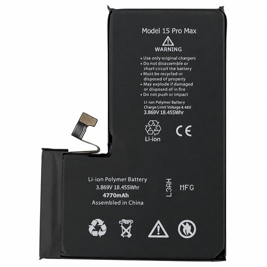 Premium accu / batterij voor de iPhone 15 Pro Max (4770mAh)