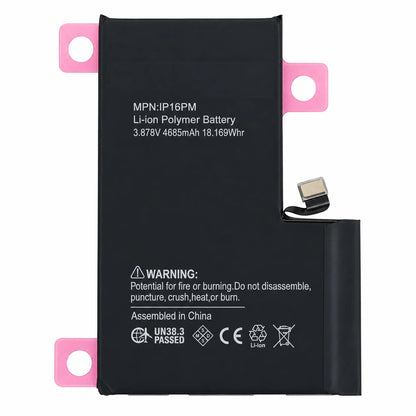Premium accu / batterij voor de iPhone 16 Pro Max (4685mAh)