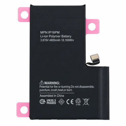 Premium accu / batterij voor de iPhone 16 Pro Max (4685mAh)