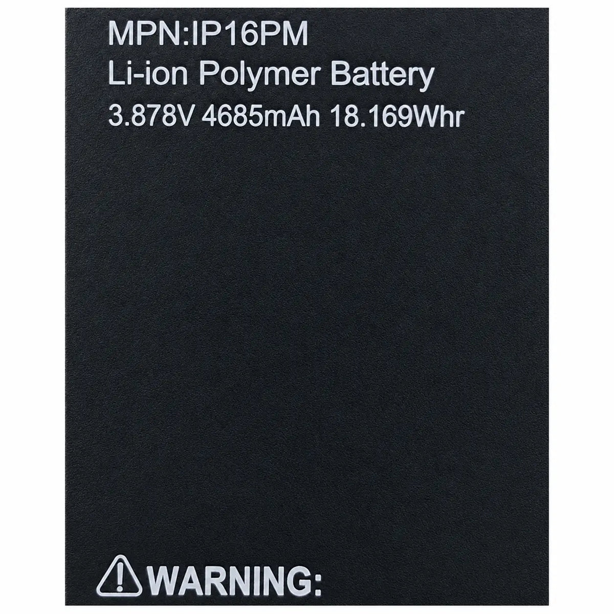 Premium accu / batterij voor de iPhone 16 Pro Max (4685mAh)