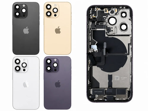 Pulled achterkant behuizing compleet met small parts voor iPhone 14 Pro Max overview