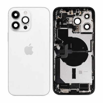 Pulled achterkant behuizing compleet met small parts voor iPhone 14 Pro Max zilver