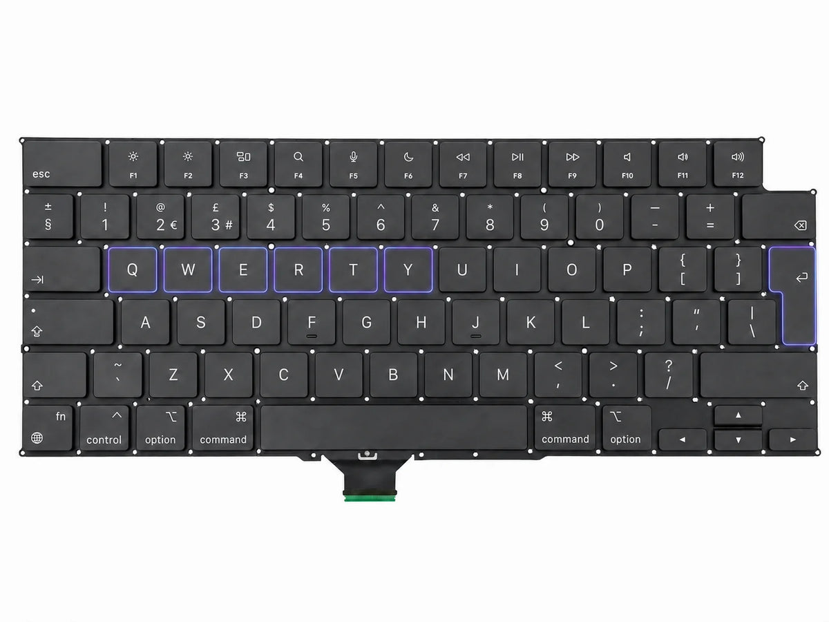 Keyboard / toetsenbord voor MacBook Pro 14-inch A2442 | A2779 | A2992 | A2918 | A3112 | A3401 | A3185 | A3434 | A3426 | A3427 16-inch A2485 | A2780 | A2991 | A3403 | A3186 | A3428 | A3429