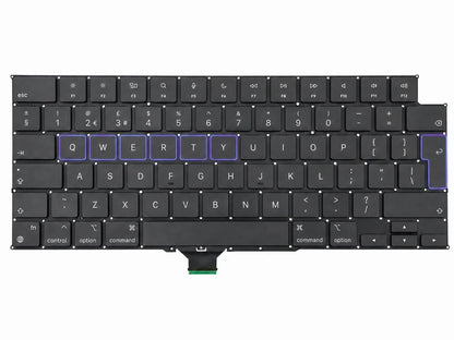 Keyboard / toetsenbord voor MacBook Pro 14-inch A2442 | A2779 | A2992 | A2918 | A3112 | A3401 | A3185 | A3434 | A3426 | A3427 16-inch A2485 | A2780 | A2991 | A3403 | A3186 | A3428 | A3429
