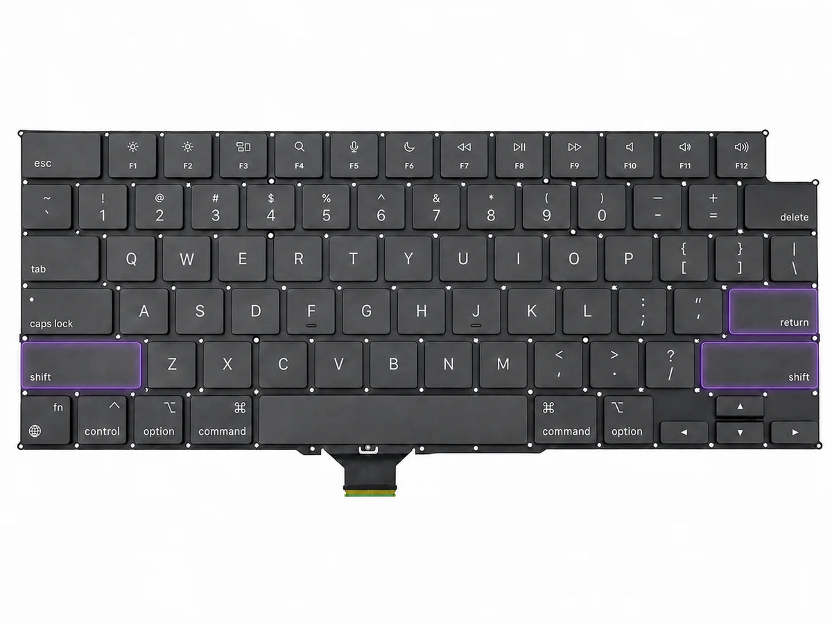 Keyboard / toetsenbord voor MacBook Pro 14-inch A2442 | A2779 | A2992 | A2918 | A3112 | A3401 | A3185 | A3434 | A3426 | A3427 16-inch A2485 | A2780 | A2991 | A3403 | A3186 | A3428 | A3429