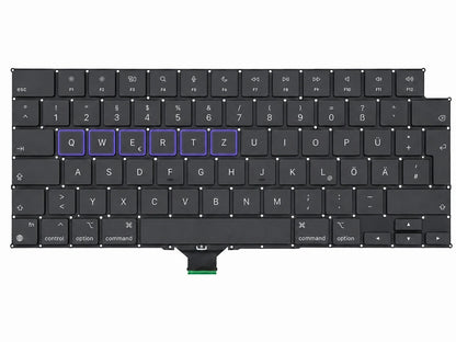 Keyboard / toetsenbord voor MacBook Pro 14-inch A2442 | A2779 | A2992 | A2918 | A3112 | A3401 | A3185 | A3434 | A3426 | A3427 16-inch A2485 | A2780 | A2991 | A3403 | A3186 | A3428 | A3429