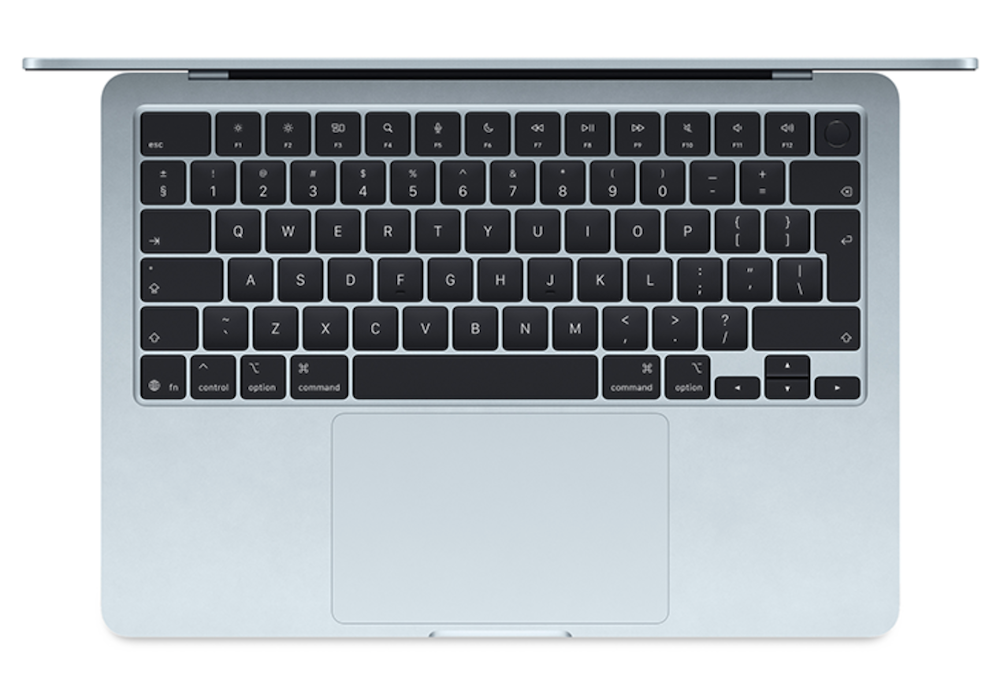Macbook Air 13-inch M4 10C CPU - 10C GPU - 16GB RAM - SSD 256GB - 2024 - QWERTY NL - Sky Blue - Open Box