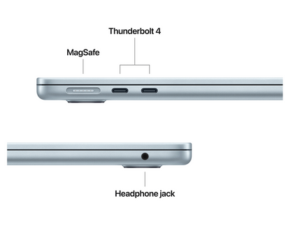 Macbook Air 13-inch M4 10C CPU - 10C GPU - 16GB RAM - SSD 256GB - 2024 - QWERTY NL - Sky Blue - Open Box
