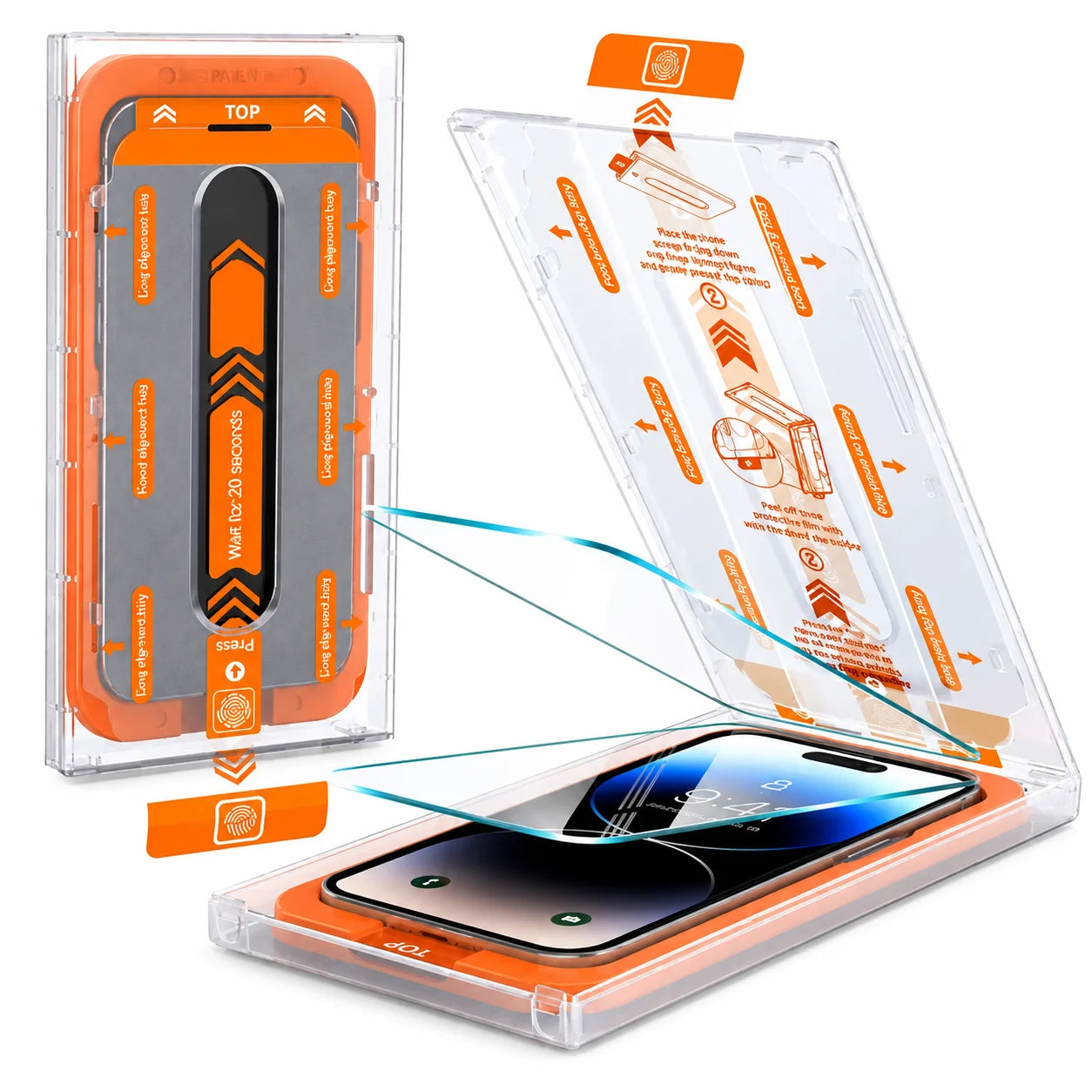 Stofvrije screen protector bescherm glas met installatiekit voor iPhone 12 mini - 9H gehard glas