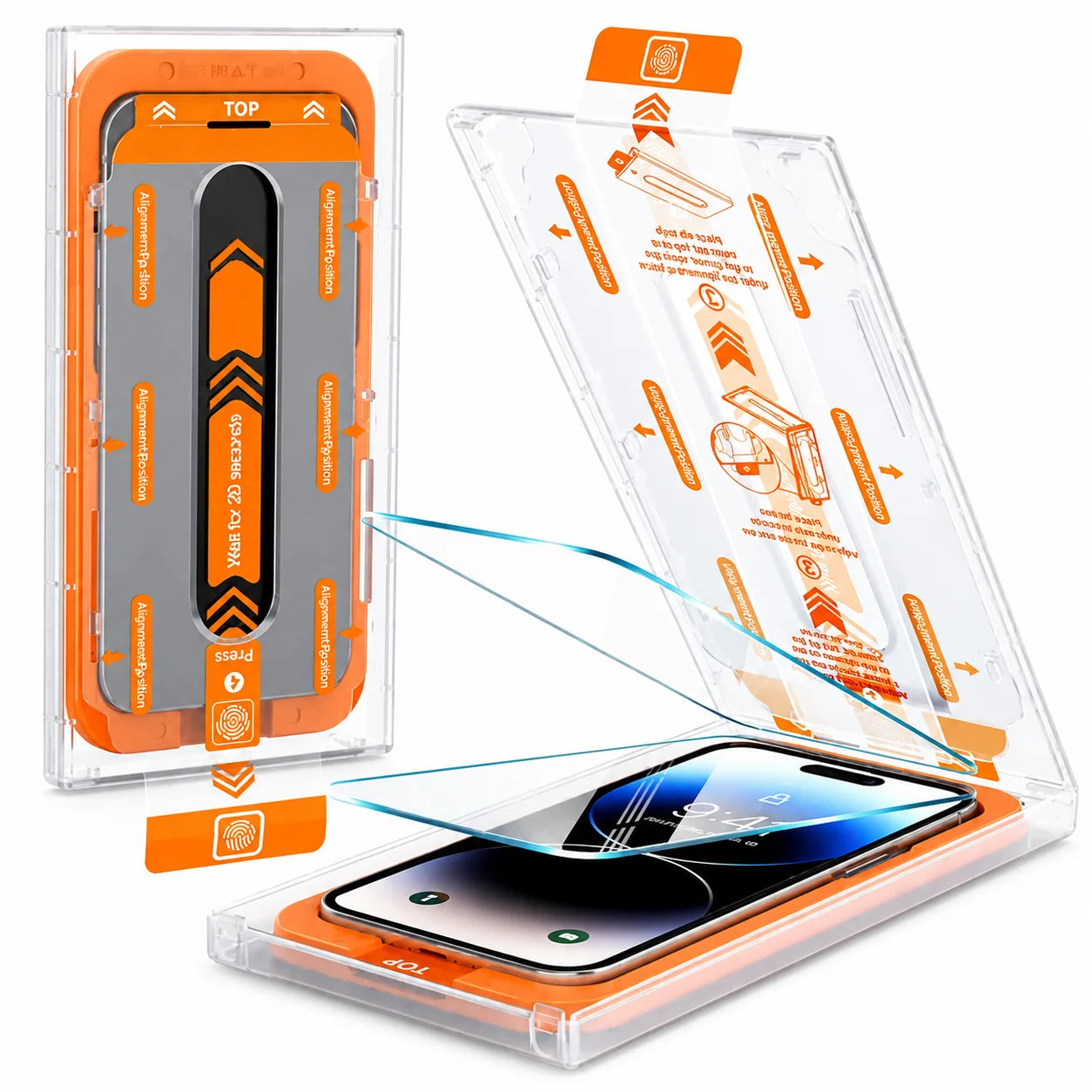 Stofvrije screen protector bescherm glas met installatiekit voor iPhone 13 mini - 9H gehard glas