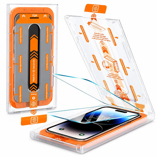 Stofvrije screen protector bescherm glas met installatiekit voor iPhone 13 mini - 9H gehard glas