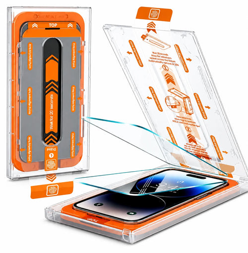 Stofvrije screen protector bescherm glas met installatiekit voor iPhone 16 Pro Max - 9H gehard glas