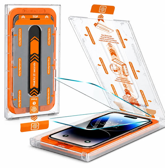 Stofvrije screen protector bescherm glas met installatiekit voor iPhone 16 Pro Max - 9H gehard glas