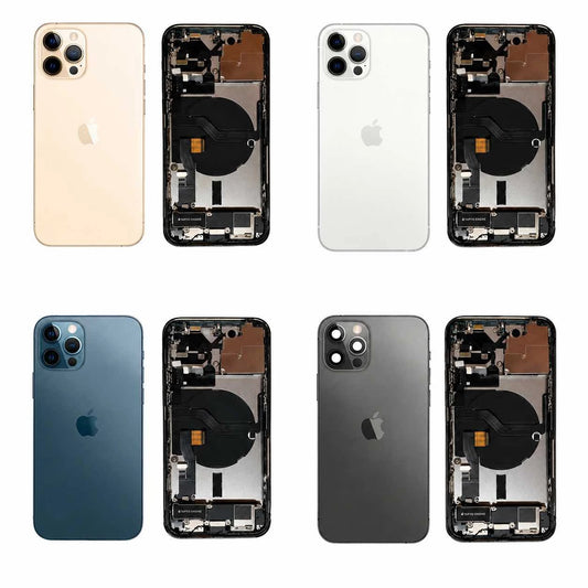 Complete achterkant behuizing met smallparts voor iPhone 12 Pro