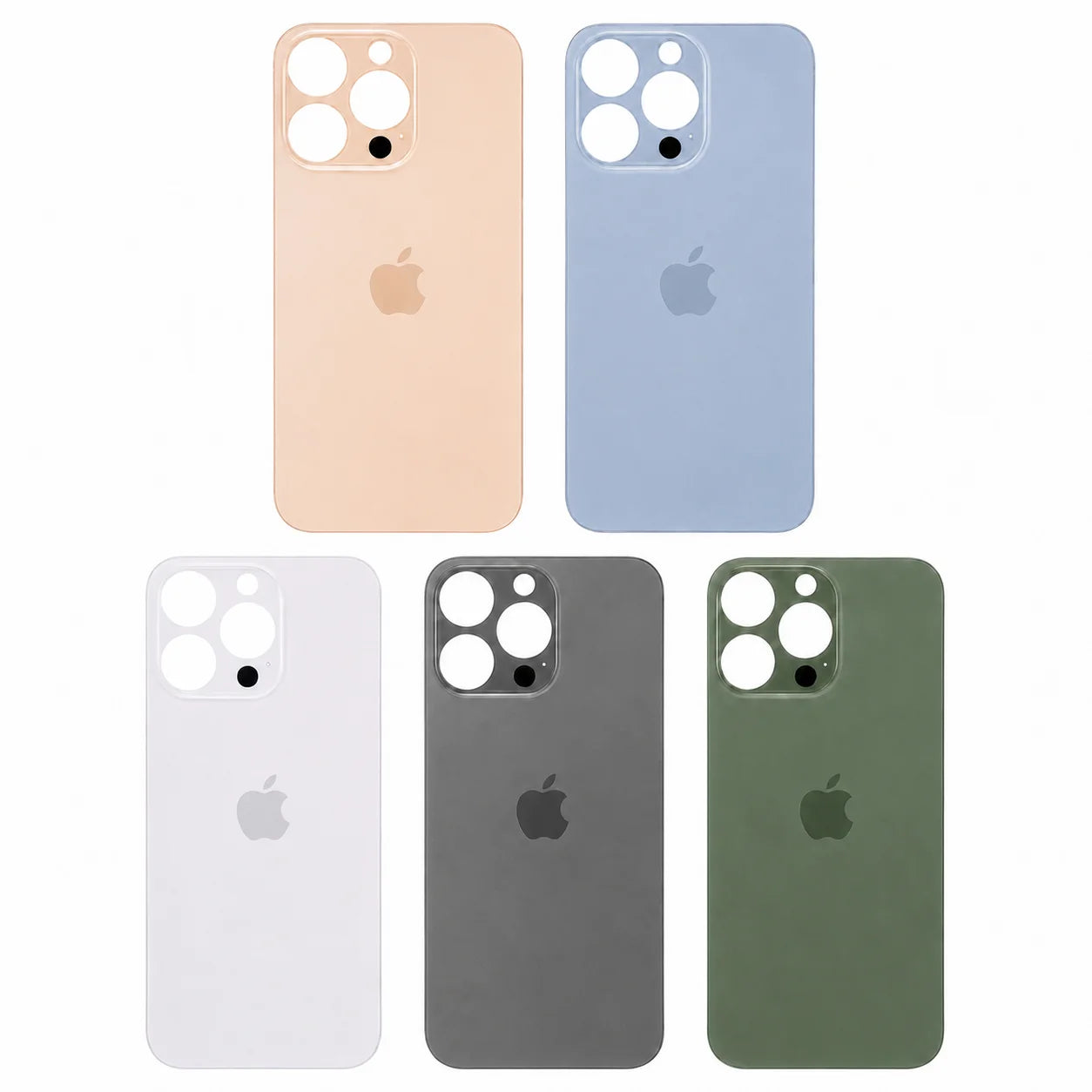 Glazen achterkant iPhone 13 Pro overzicht