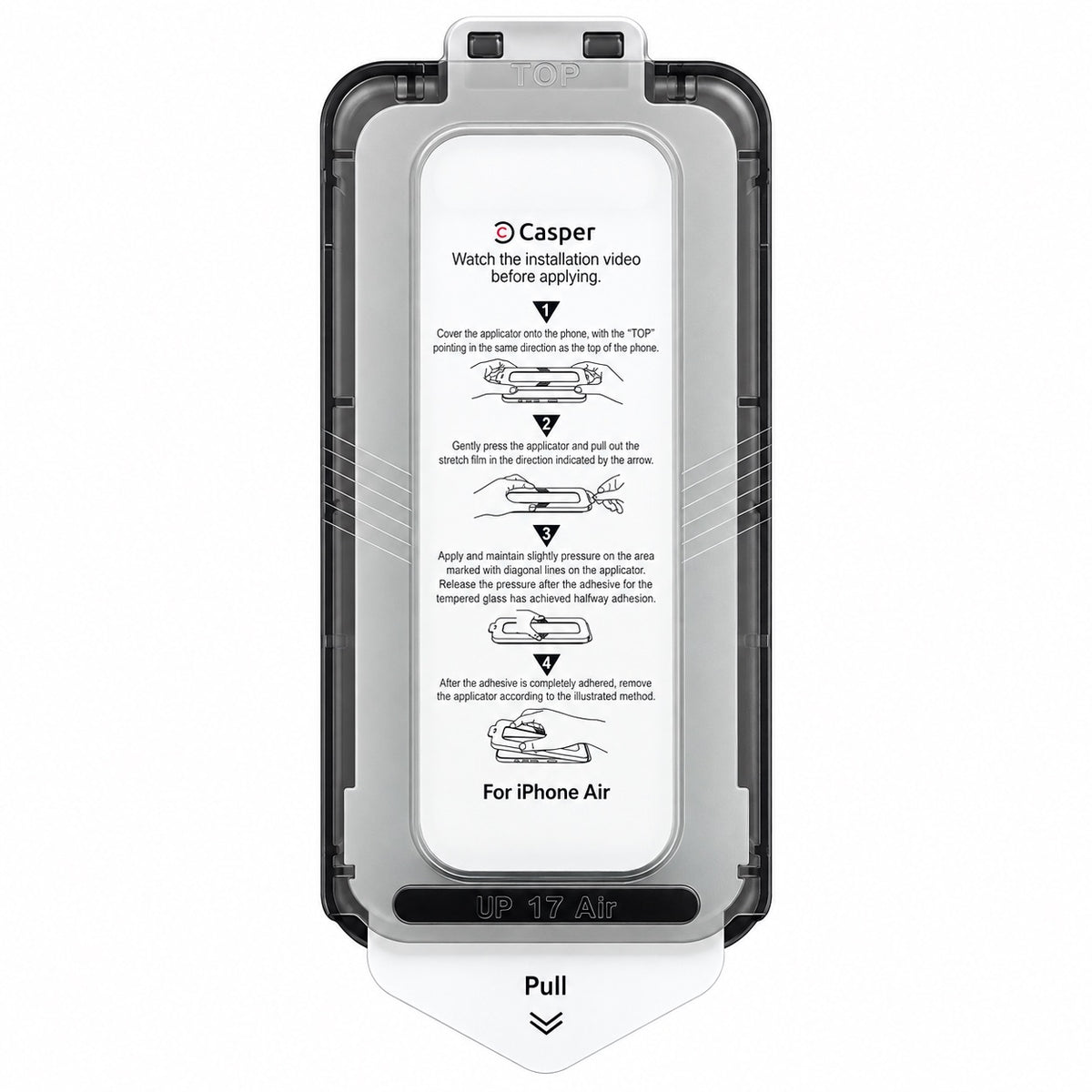 Anti-reflectie Gehard Glas Screenprotector voor Apple iPhone Air Stofvrij met aanbreng kit