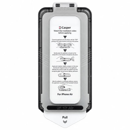 Anti-reflectie Gehard Glas Screenprotector voor Apple iPhone Air Stofvrij met aanbreng kit