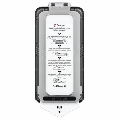 Anti-reflectie Gehard Glas Screenprotector voor Apple iPhone Air Stofvrij met aanbreng kit