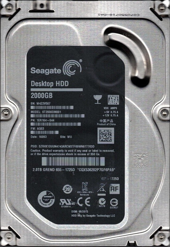 2TB HDD 3.5-inch voor Apple iMac