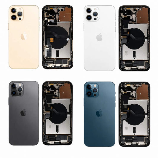 Complete achterkant behuizing met smallparts voor iPhone 12 Pro Max