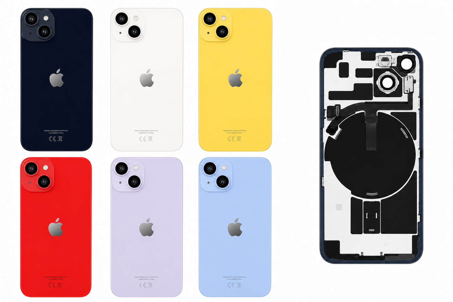 Originele Pulled achterkant met smallparts en Wireless charging voor Apple iPhone 14 Plus