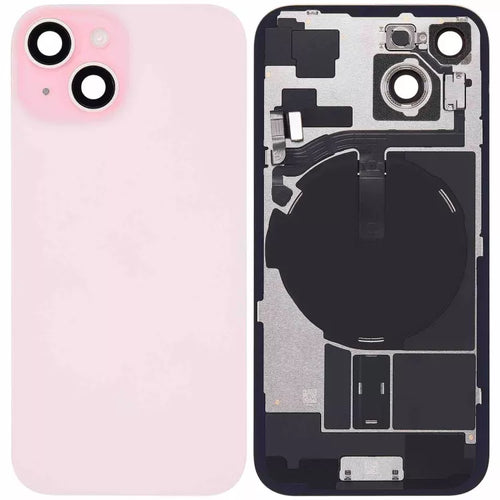 Originele pulled achterkant met wireless charging voor iPhone 15 Plus roze