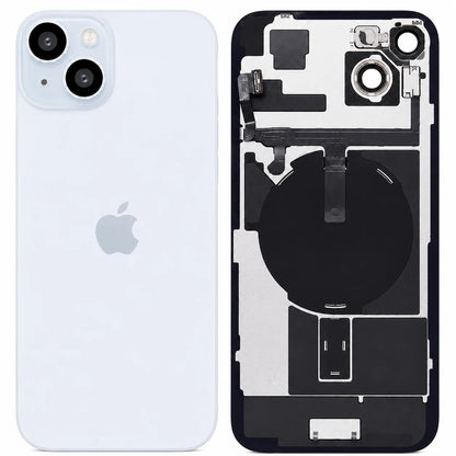 Pulled achterkant met wireless charging voor iPhone 15 - Blauw