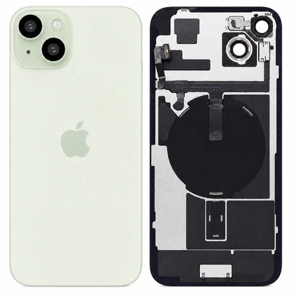 Pulled achterkant met wireless charging voor iPhone 15 - Groen
