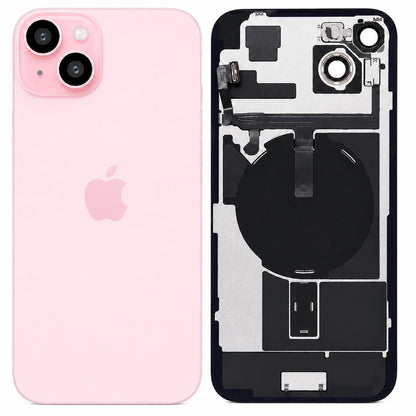 Pulled achterkant met wireless charging voor iPhone 15 - Roze
